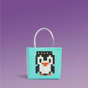 Marni Market Animal Basket Bag - Penguin NWT